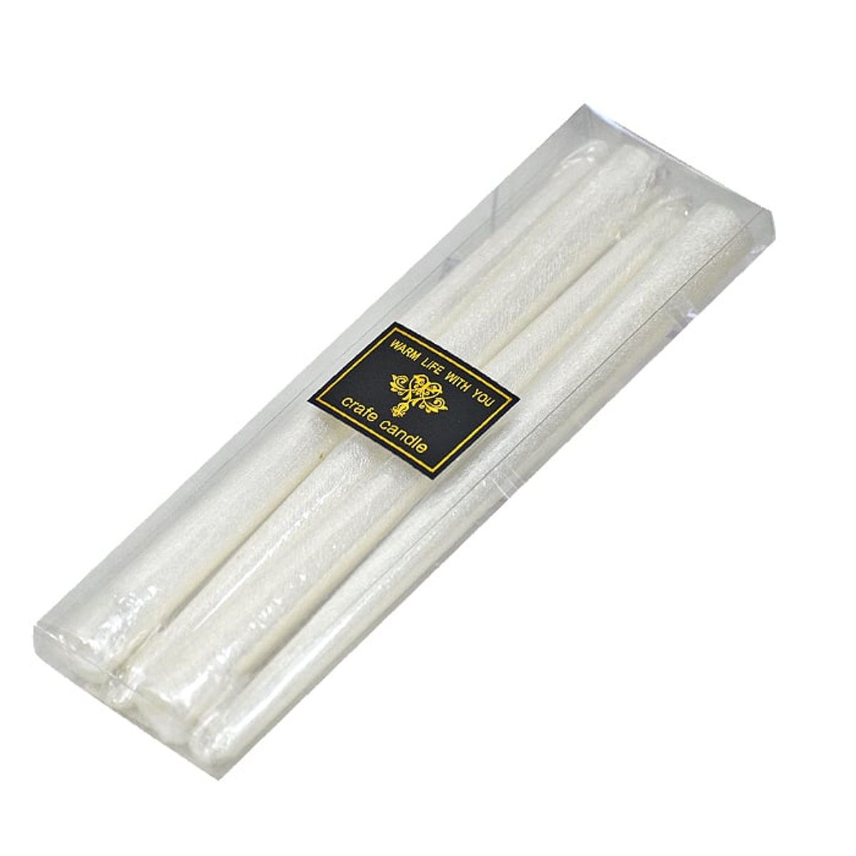 MSA MUEBLES SANTA ANA - Set 4 Velas Blanca  ( No Aromaticas )