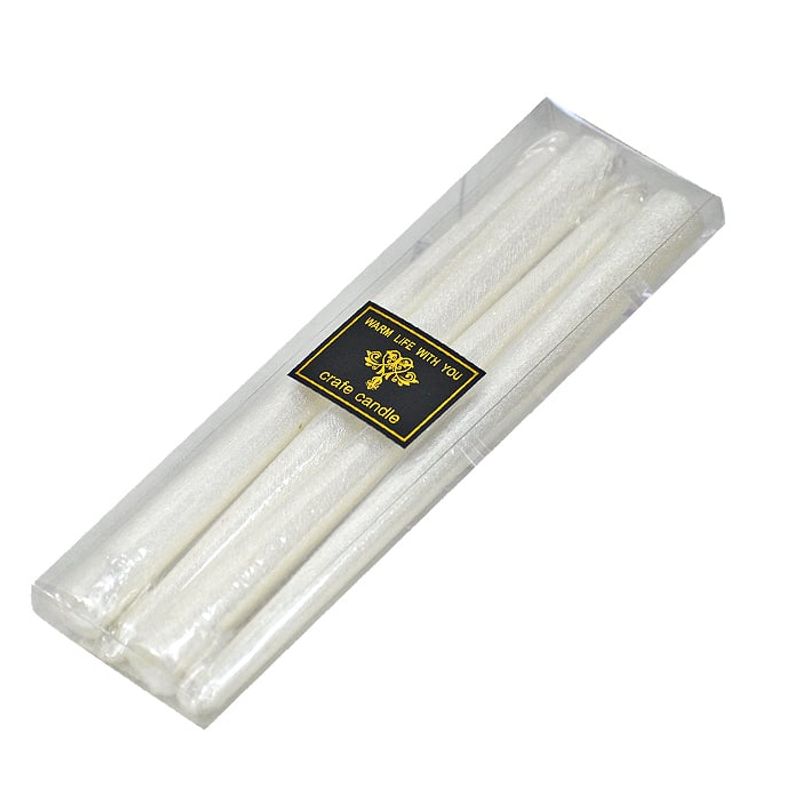 GENERICO - Set 4 Velas Blanca  ( No Aromaticas )