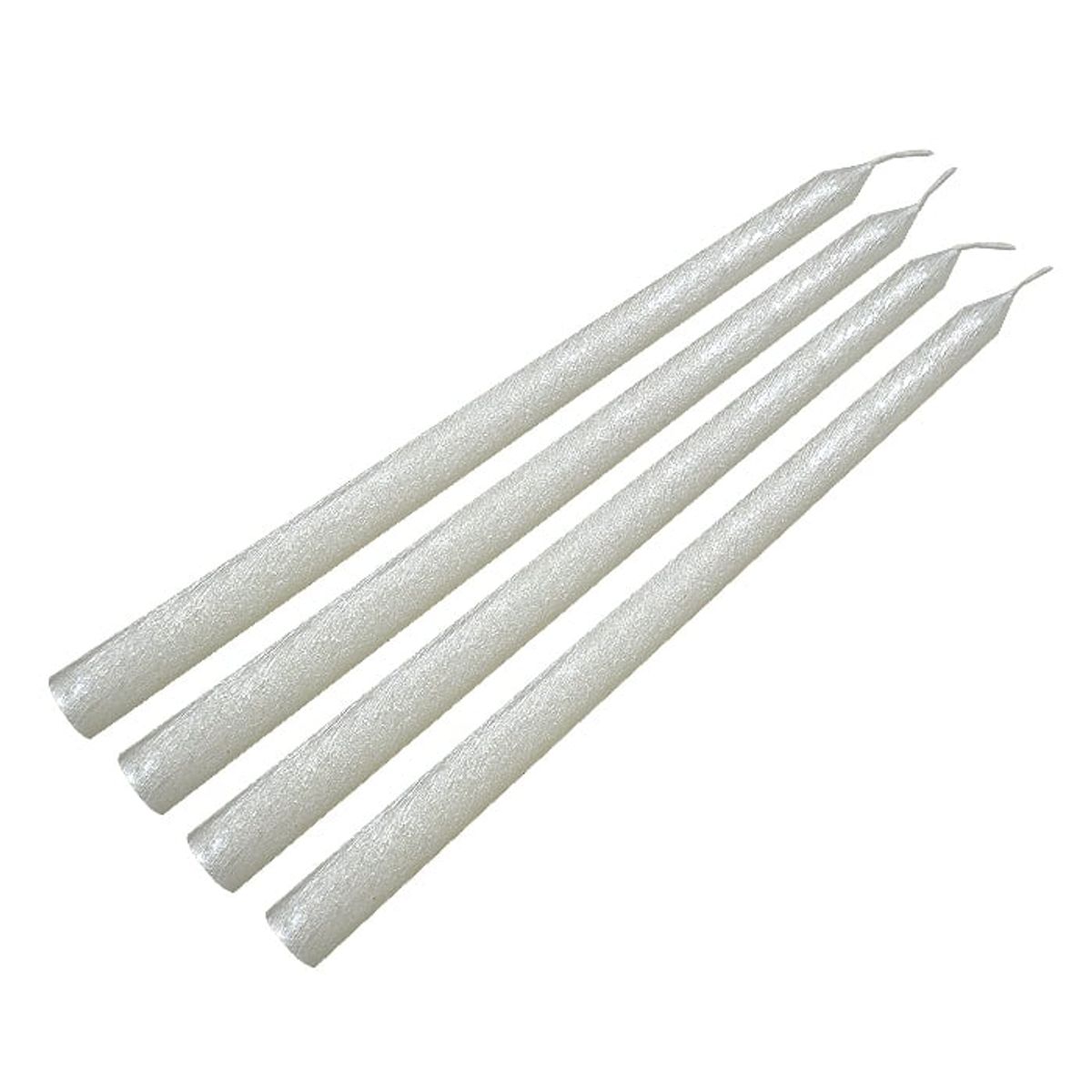 MSA MUEBLES SANTA ANA - Set 4 Velas Blanca  ( No Aromaticas )