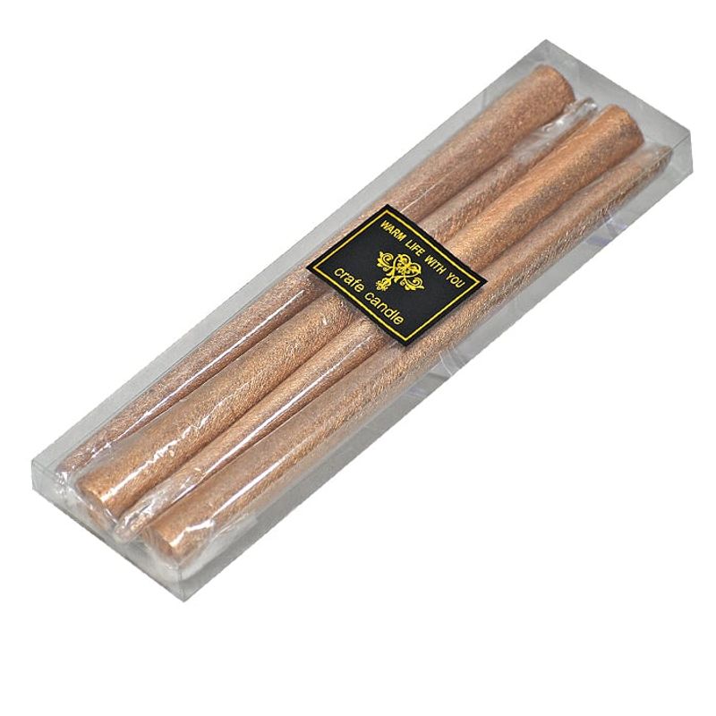 GENERICO - Set 4 Velas Gold  ( No Aromaticas )