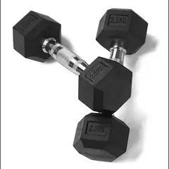 SCORE FIT - Par Mancuernas 2,5 kg Hexagonal Total 5 kg