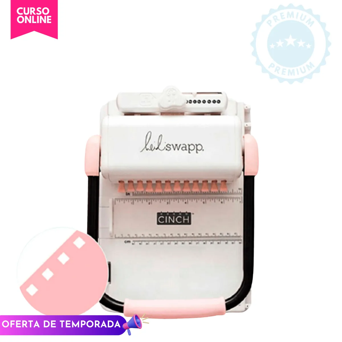 AMERICAN CRAFTS - encuadernadora cinch rosada K28