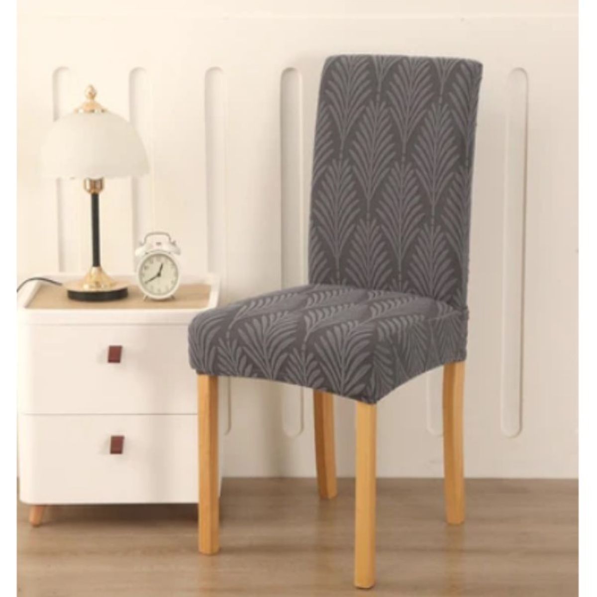 GENERICO - Pack X 6 Fundas Cubre Silla Protectoras Naturezza Gris