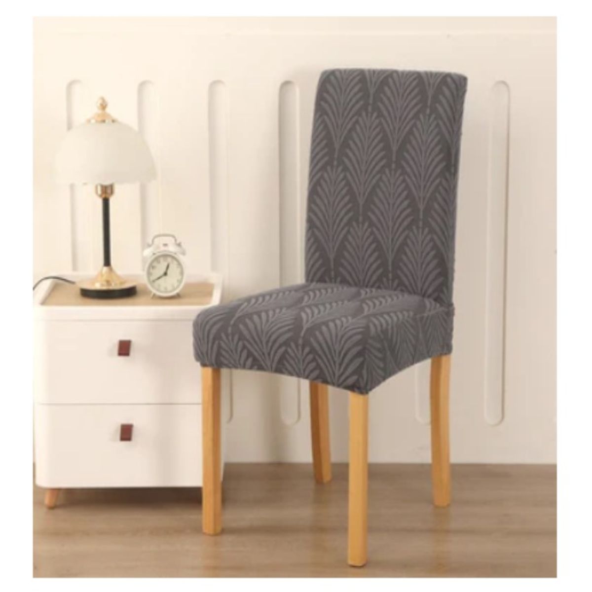 GENERICO - Pack X 6 Fundas Cubre Silla Protectoras Naturezza Gris