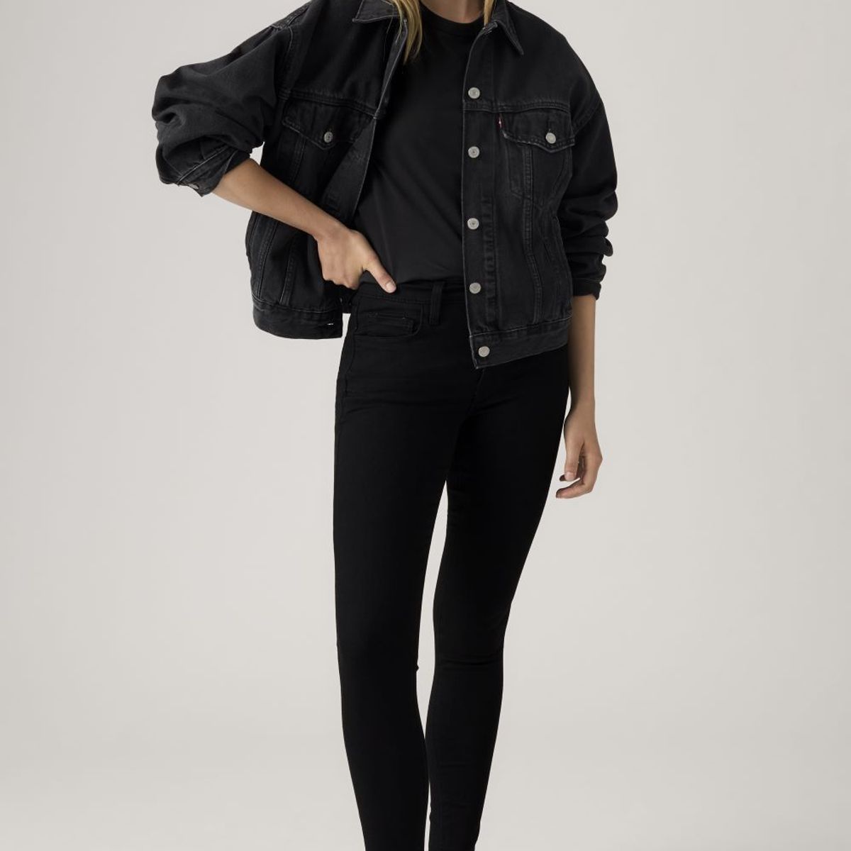 LEVIS - Jeans Mujer 720 HighRise Super Skinny Negro Levis