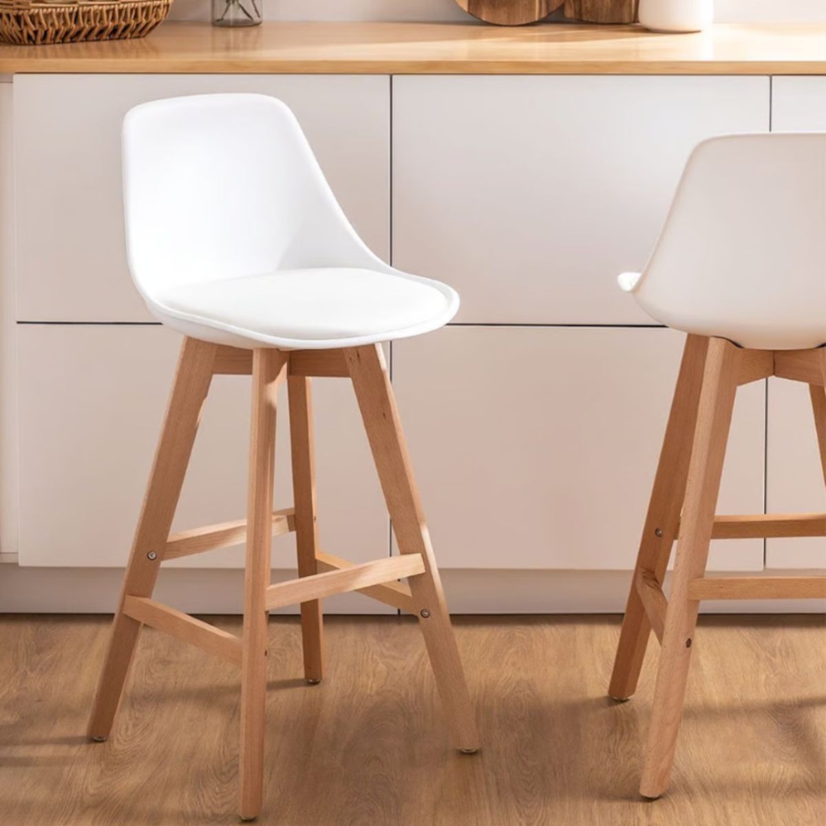 HABITA2 CHILE - Taburete acolchada Terry 61cm