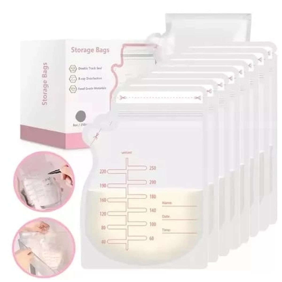 GENERICO - Bolsas de almacenamiento de leche materna 30 unidades