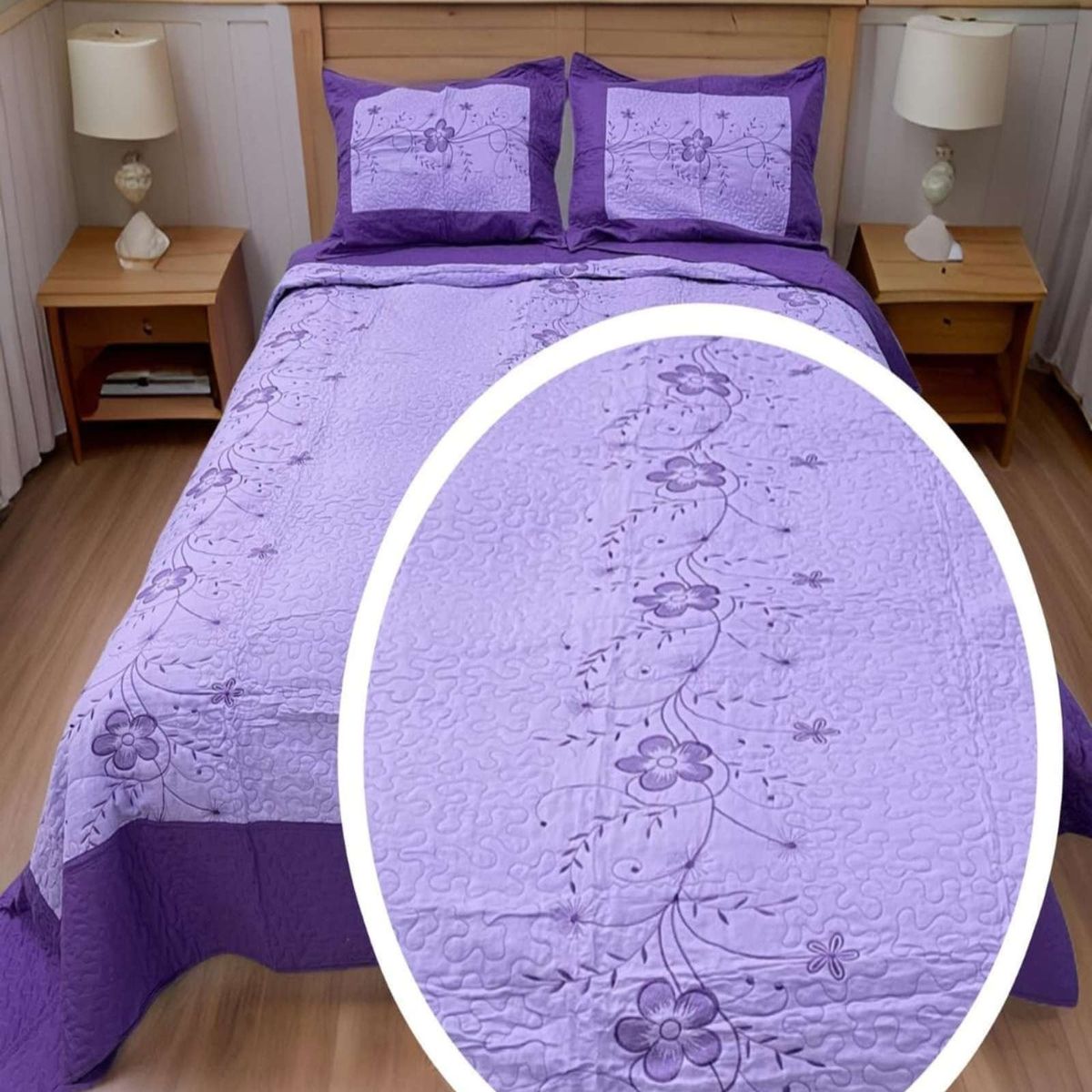 GENERICO - CUBRECAMA KING - SUPER KING BORDADO