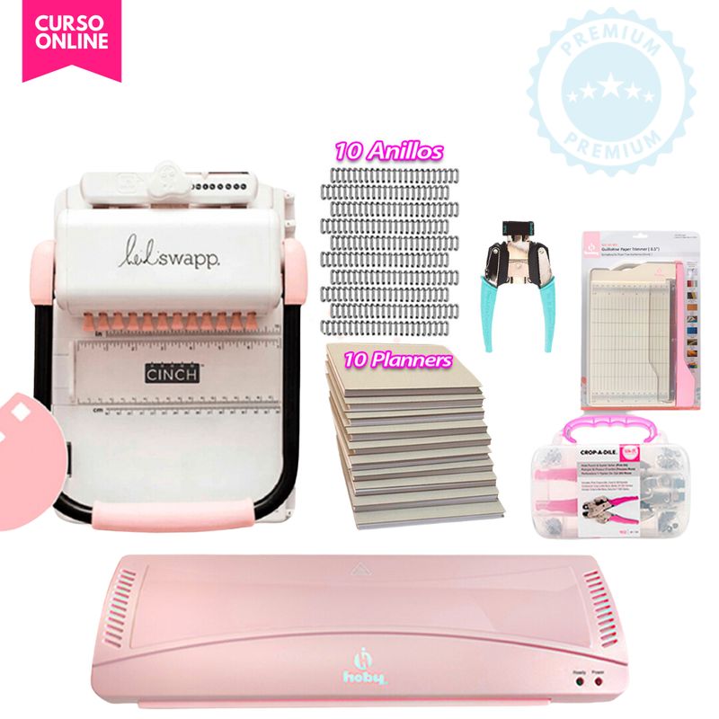 AMERICAN CRAFTS - cinch rosada laminadora kit de herramientas K19