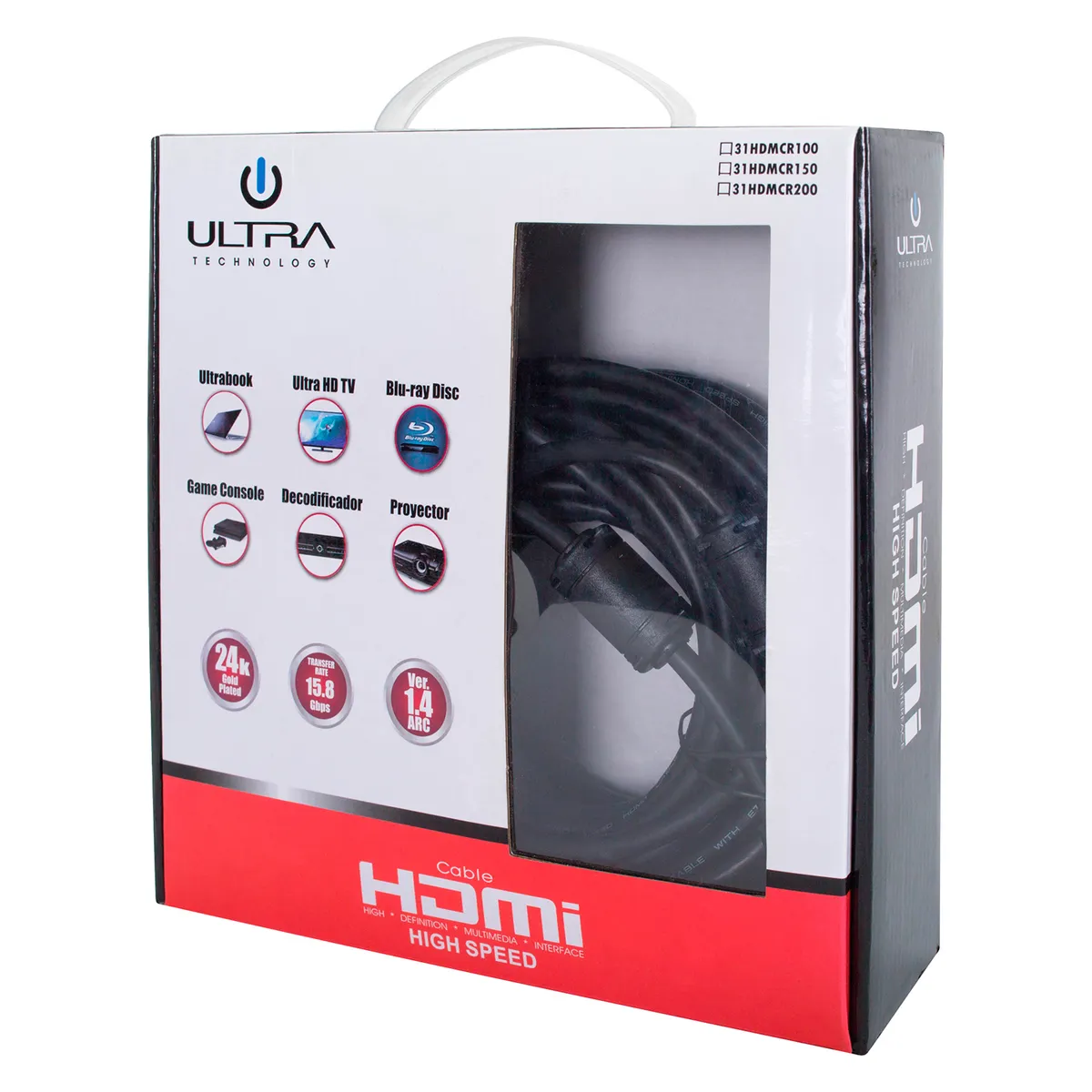 ULTRA - CABLE HDMI 15MTS V1.4 ULTRA CR150 Open box