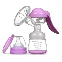 GENERICO - Extractor De Leche Manual Chupete Mamadera 17cm Rosa