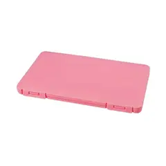 GENERICO - Porta Mascarillas Antibacterial Rectangulares 19cm Rosa