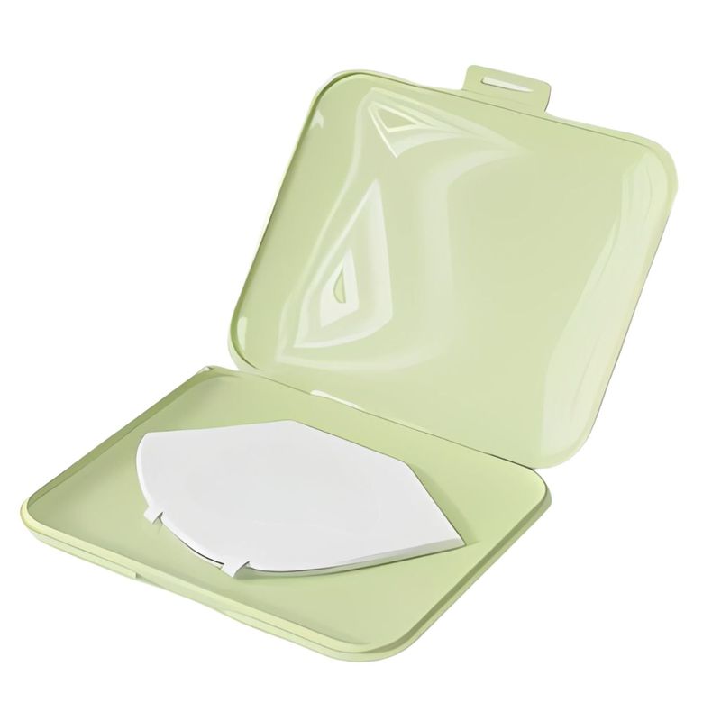 GENERICO - Porta Mascarillas Antibacterial Cuadrado Pequeña 13cm