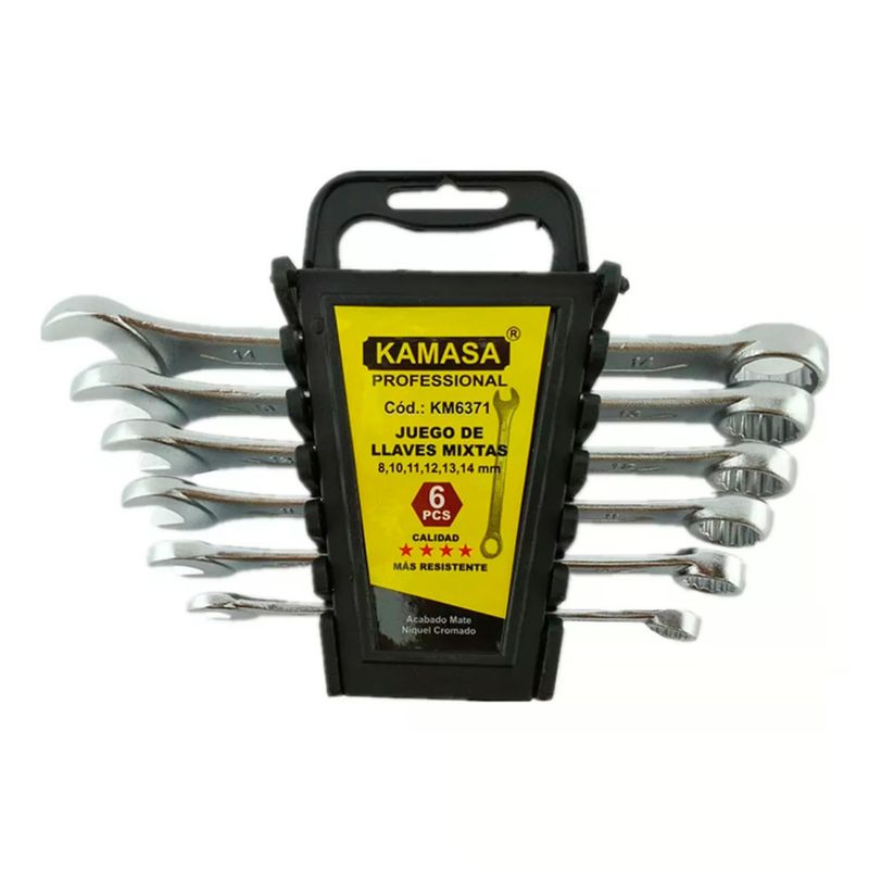 GENERICO - SET DE LLAVE PUNTA CORONA KAMASA 6PCS