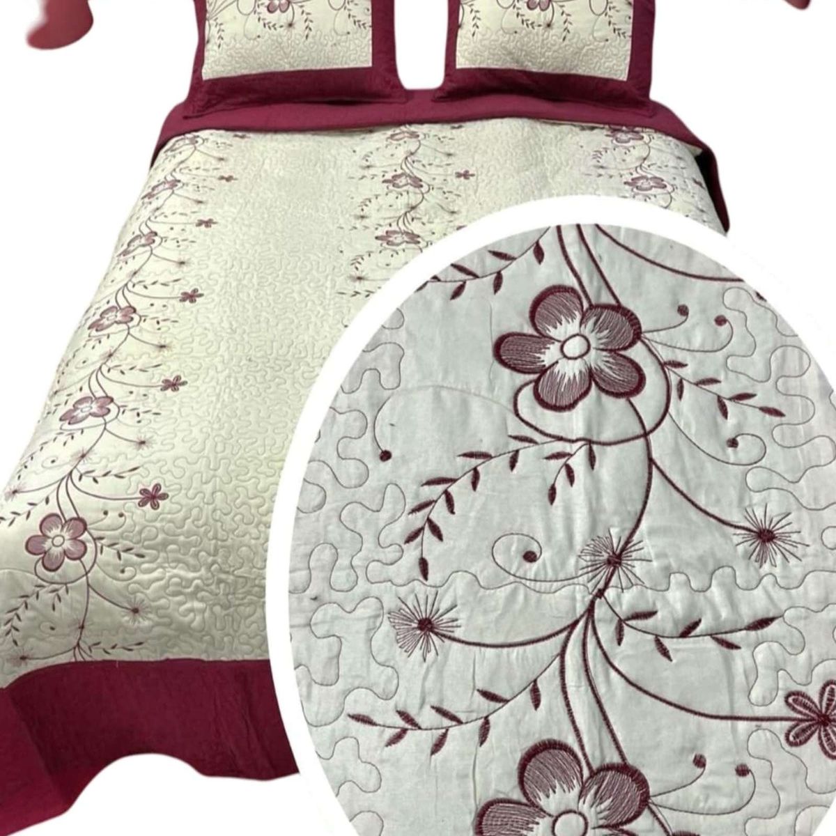 GENERICO - CUBRECAMA KING - SUPER KING BORDADO