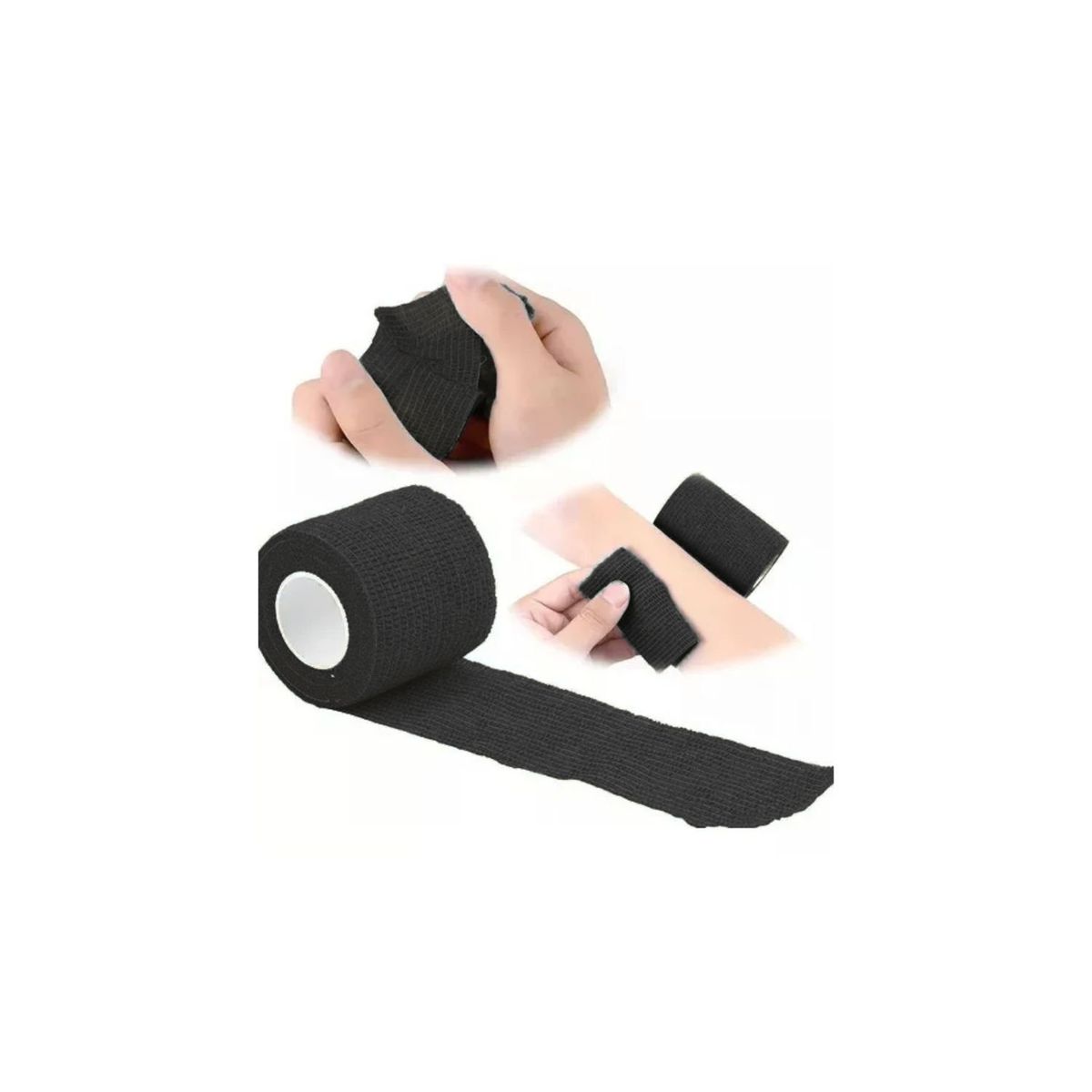 GENERICO - Venda Koban Negra 5cm x 5 Metros Ideal Para Lesiones