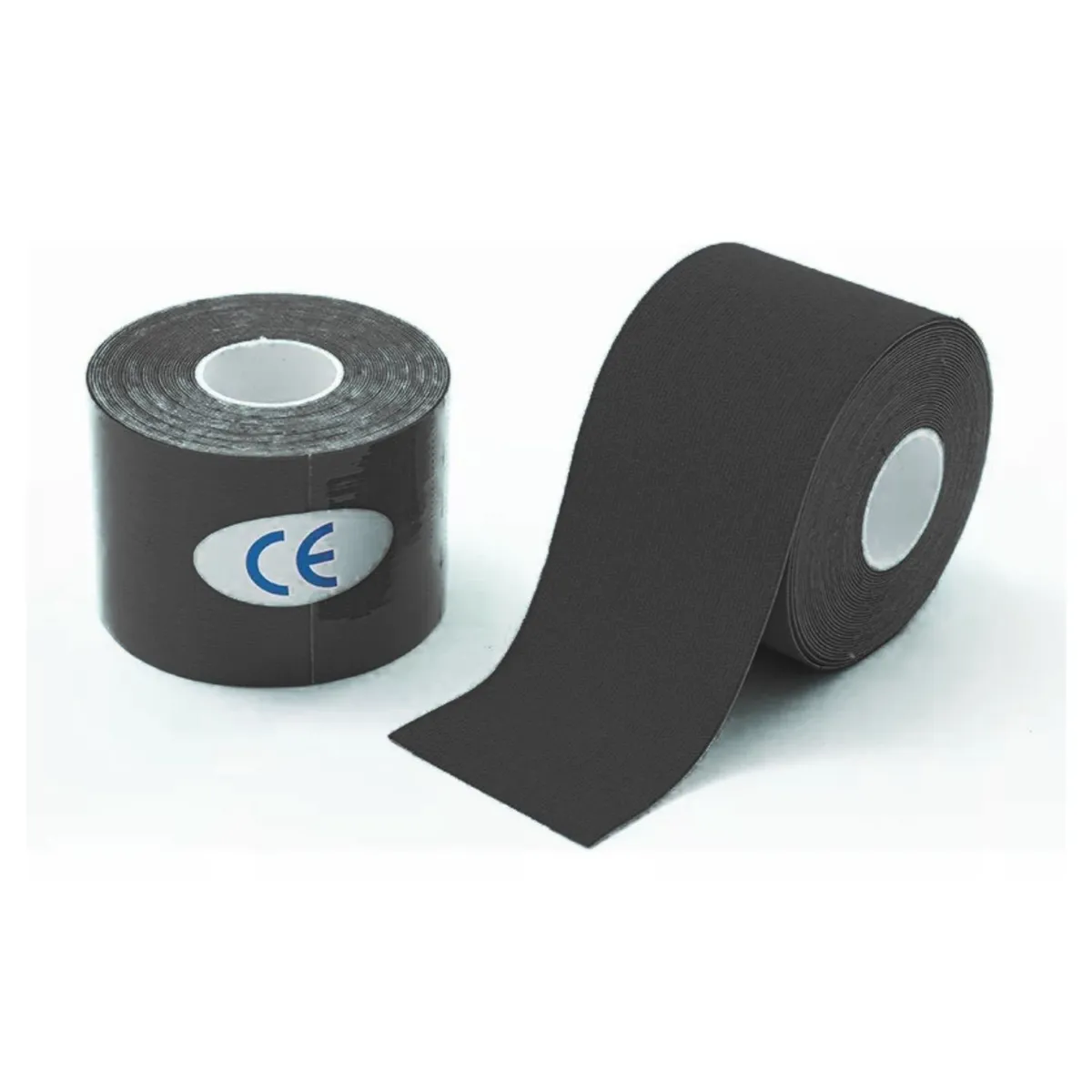 GENERICO - Bandas Kinesiológicas 5cm x 5 Metros Color Negro 500cm