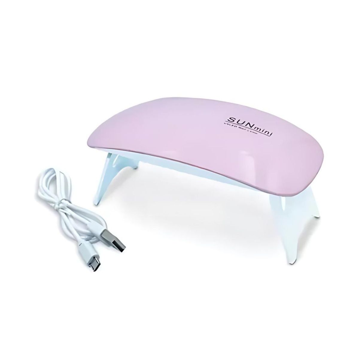 GENERICO - Mini Lámpara Uv Secador Uñas Portátil 13cm Usb Rosa