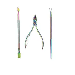GENERICO - Set De Manicura Flower Secret Tornasol 13cm 3 Piezas