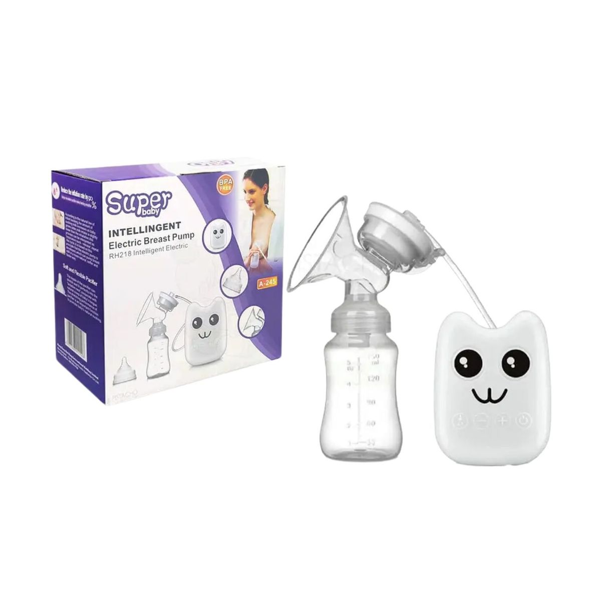 GENERICO - Extractor De Leche Eléctrico Recolector Chupete 18cm