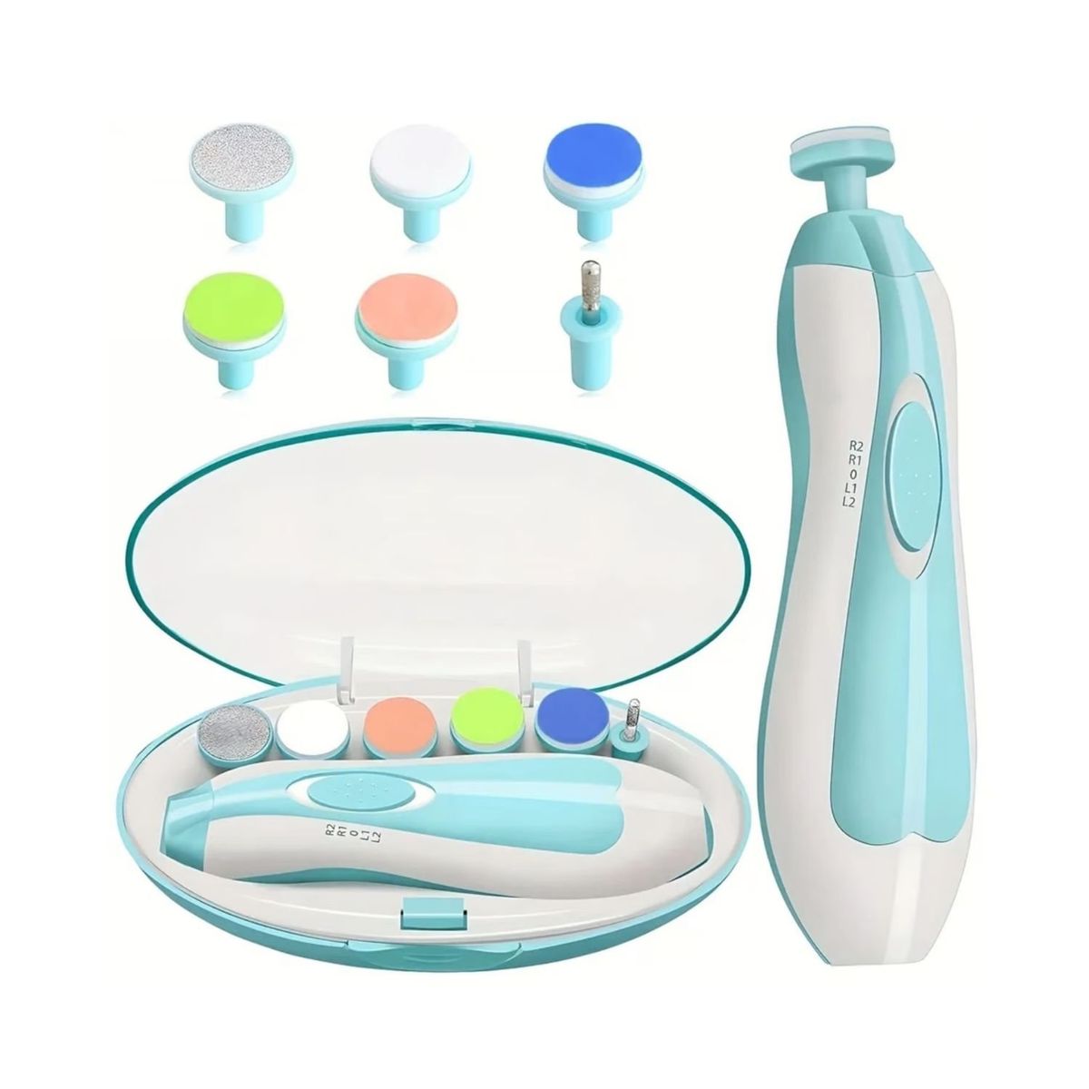 GENERICO - Corta Uñas Bebé Celeste 16cm Alta Calidad Seguridad Uso Fácil