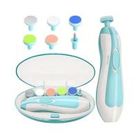 Corta Uñas Bebé Celeste 16cm Alta Calidad Seguridad Uso Fácil