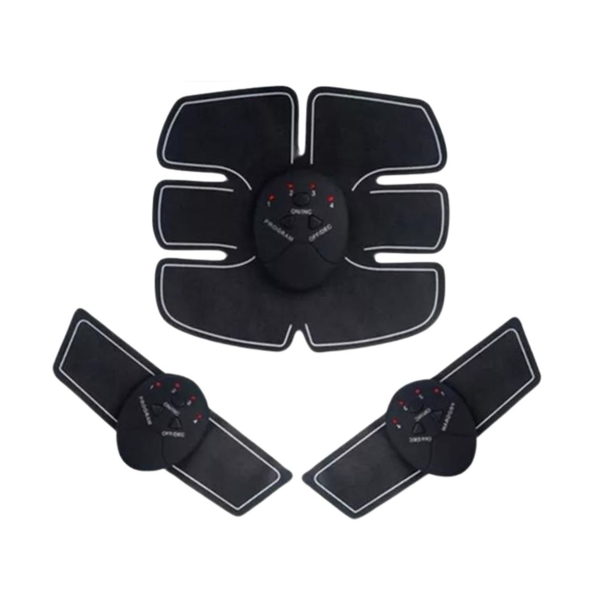 GENERICO - Electro Fisico Ems Negro 19cm Estimulador Muscular Portátil