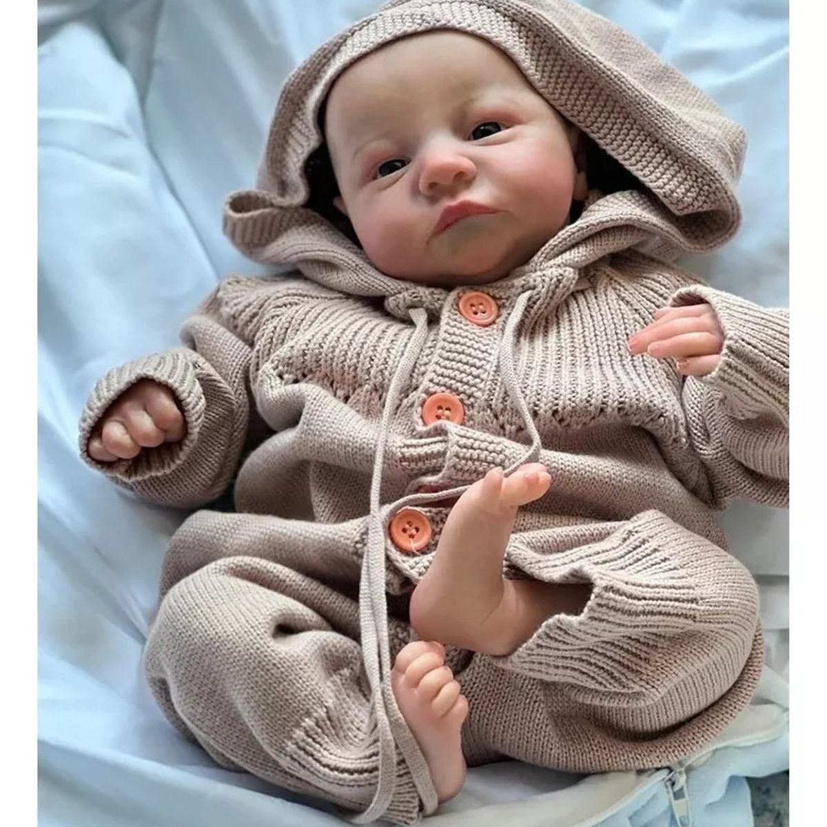 MUNDO MAGIA - Muñeca De Bebé Reborn Levi De 49cm Recién Regalo Para Niñas