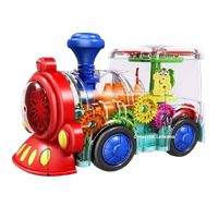 Juguete Tren Electrico Trasparente Engranaje C Luz Sonido