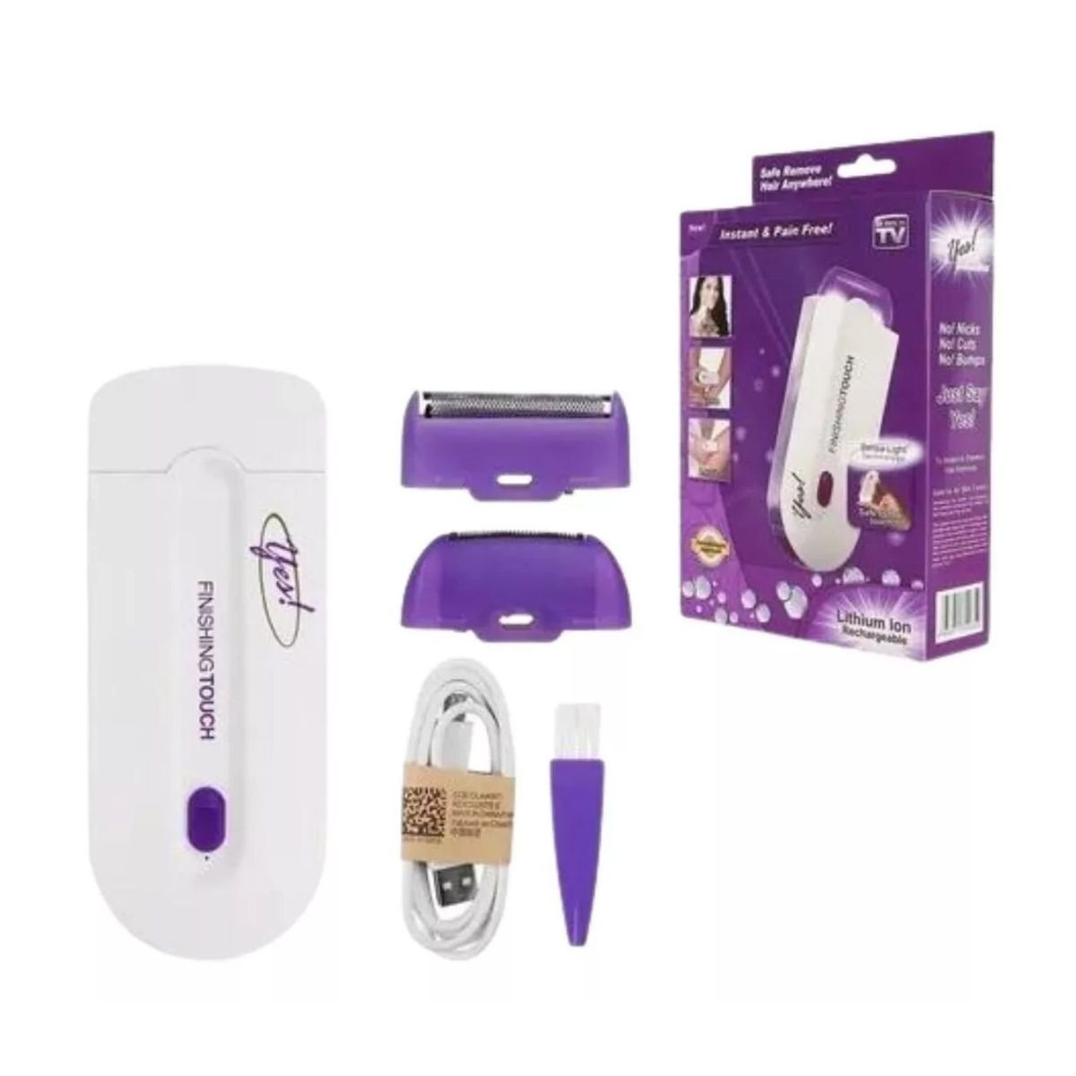 GENERICO - Depiladora Portátil Blanca 12cm Eficaz Y Compacta Profesional