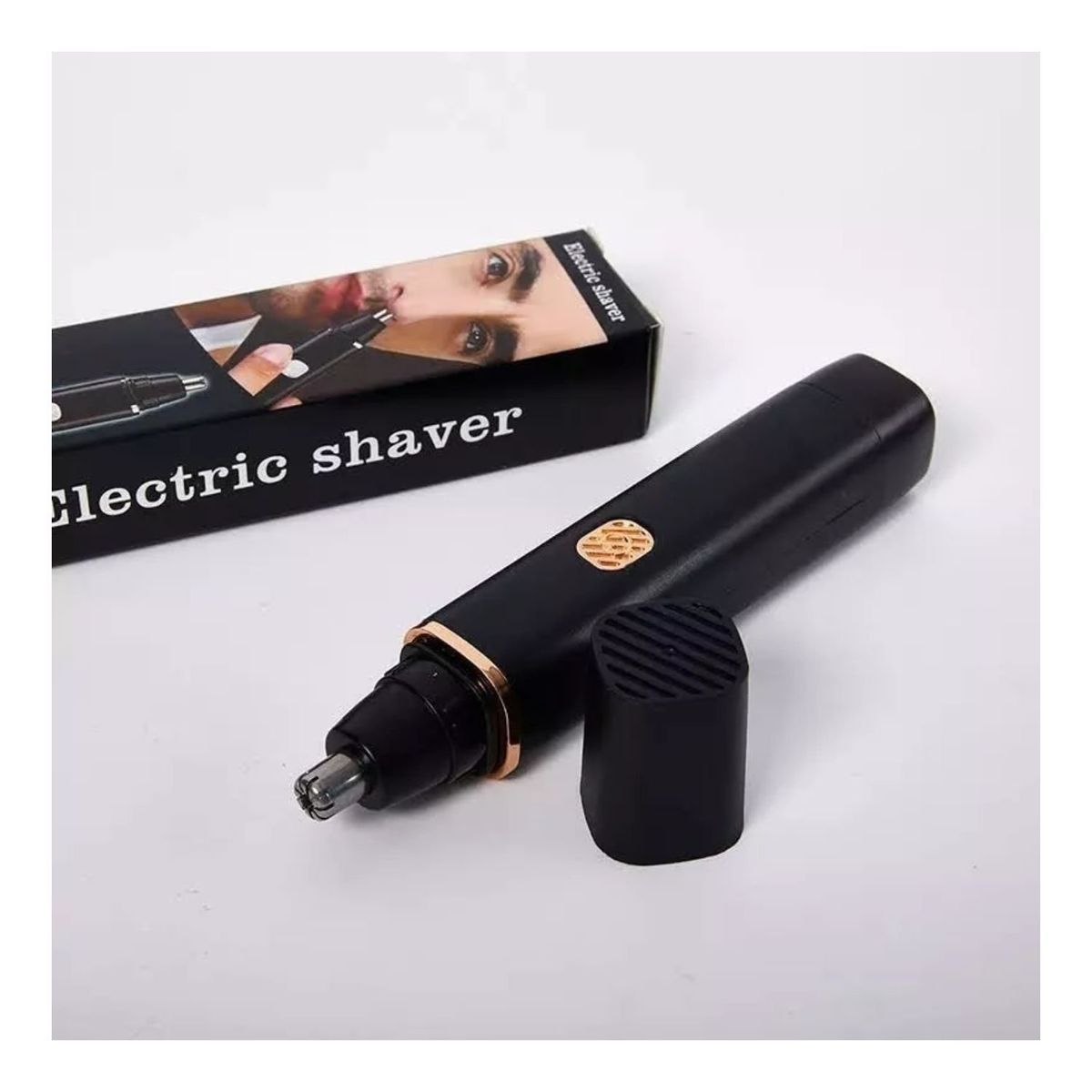 GENERICO - Máquina Depiladora Nasal 14cm Diseño Ergonómico Negro