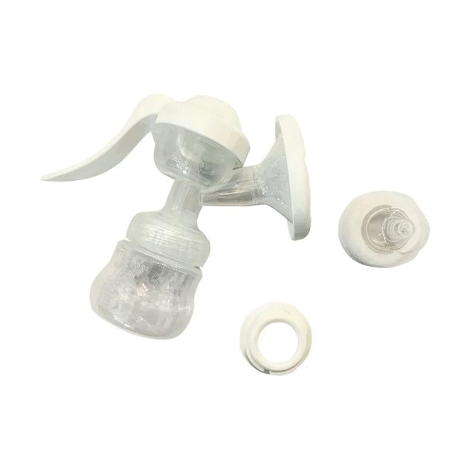 GENERICO - Extractor De Leche Manual Chupete Mamadera 17cm Blanco