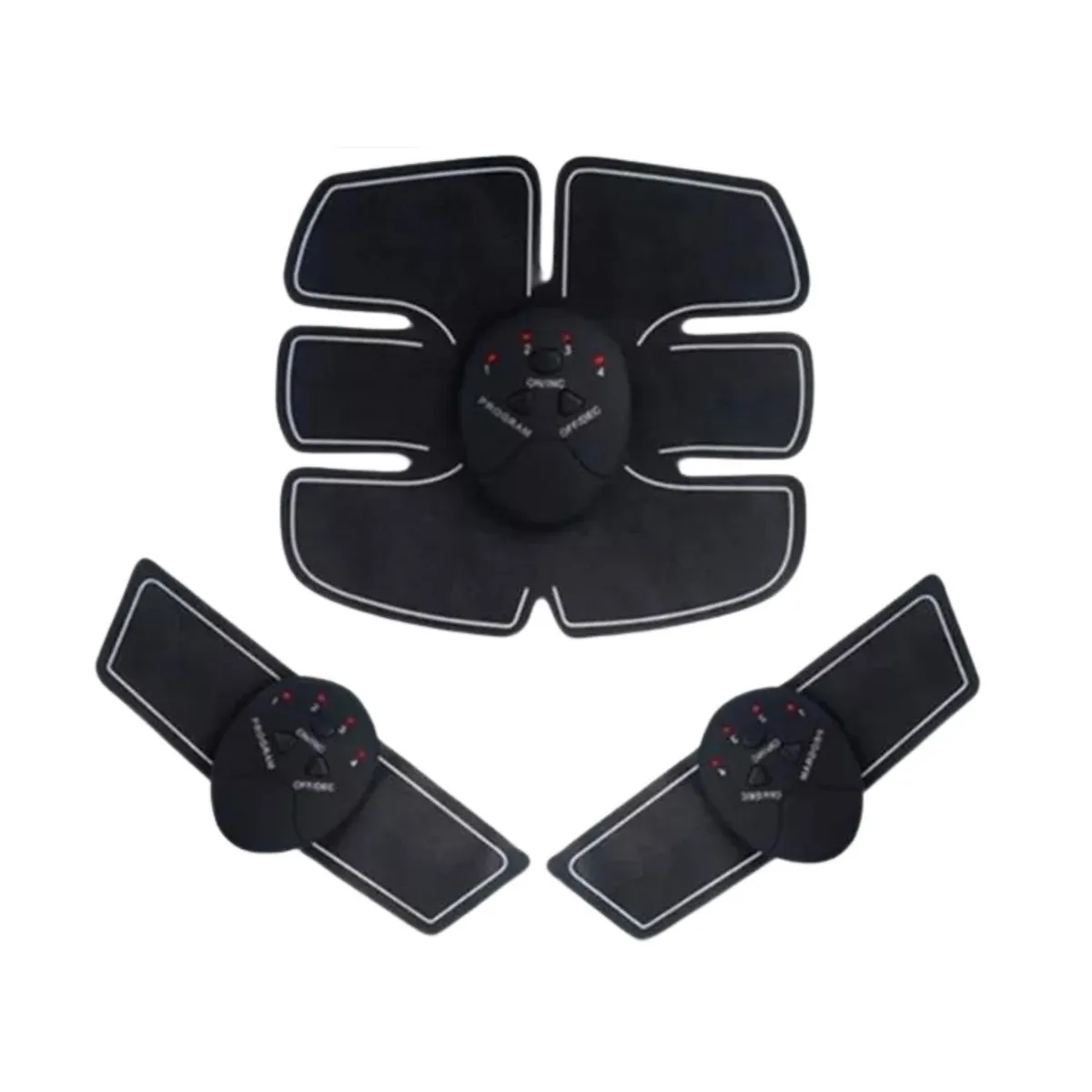 GENERICO - Electro Fisico Ems Negro 19cm Estimulador Muscular Portátil