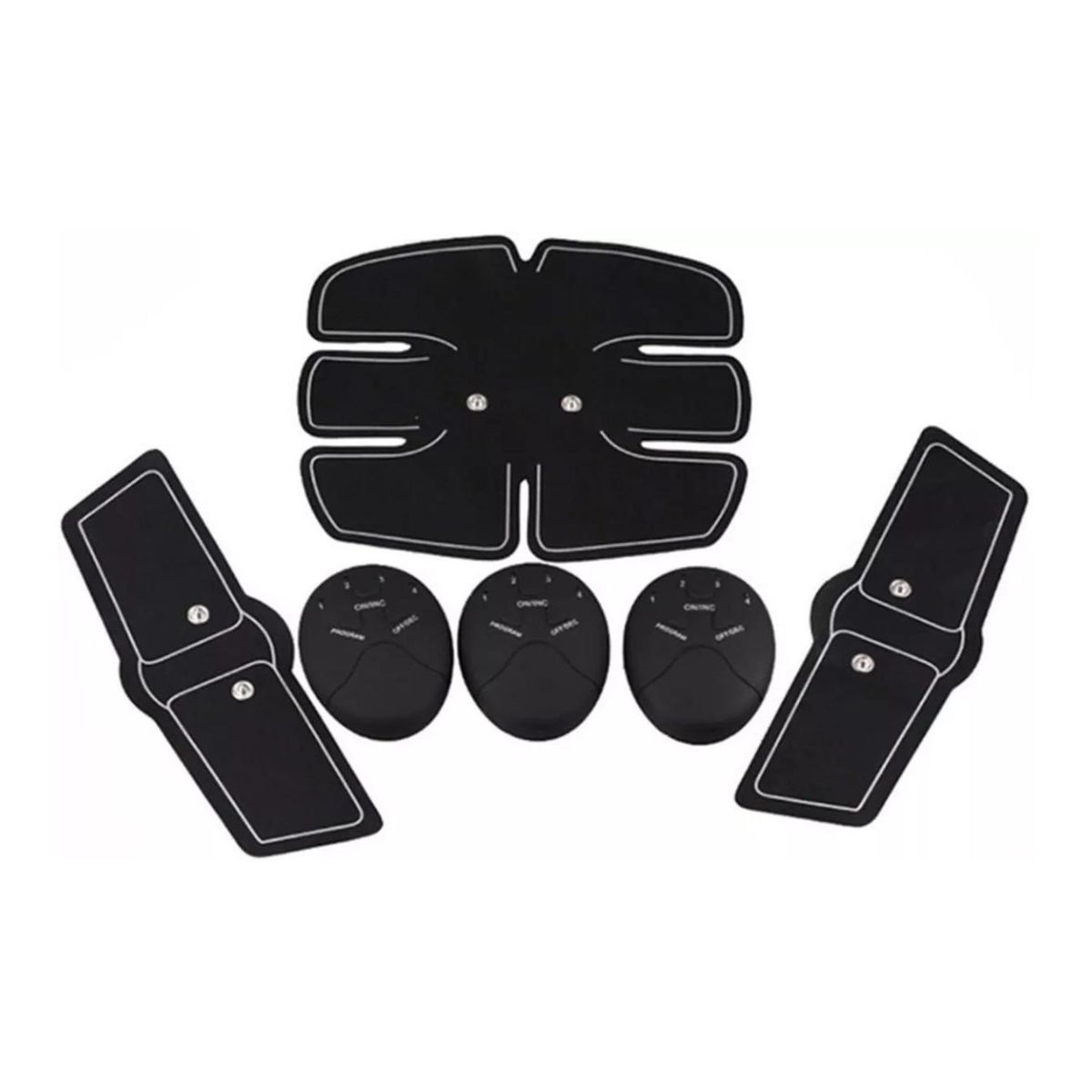 GENERICO - Electro Fisico Ems Negro 19cm Estimulador Muscular Portátil