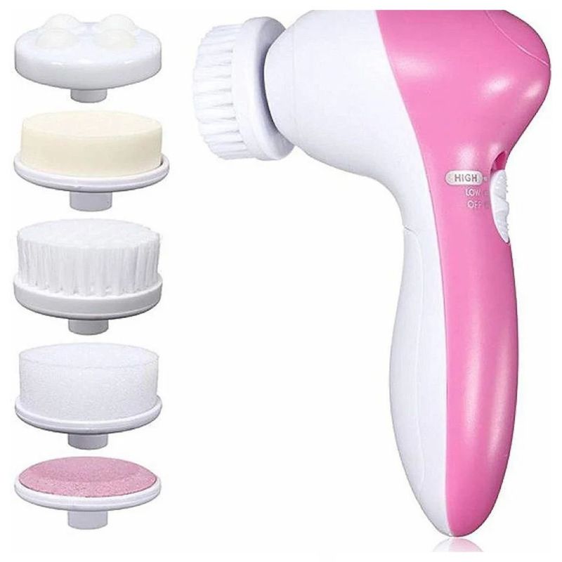 GENERICO - Mini Masajeador Facial 9cm Rosa Cuidado Piel Belleza