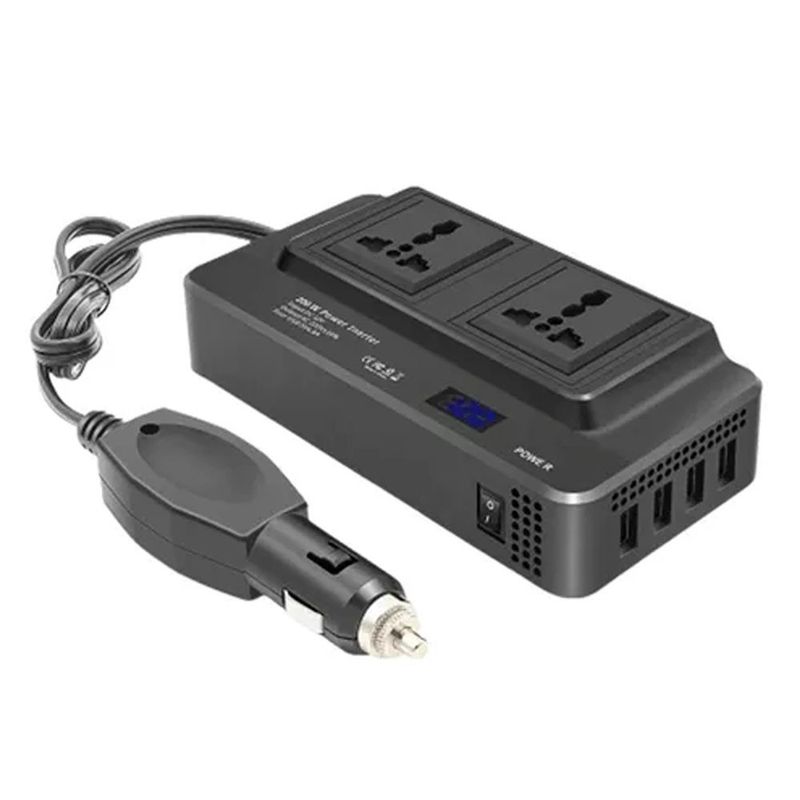 MUNDO MAGIA - Inversor De Corriente Para Coche 200w Dc 12v A 220v