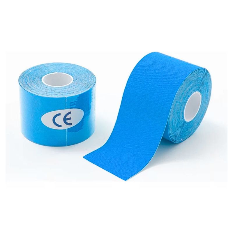 GENERICO - Bandas Kinesiologicas 5cm x 5 Metros Celeste Terapia Física