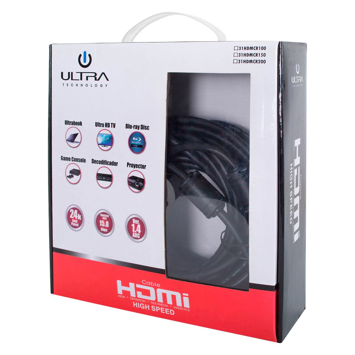 ULTRA - CABLE HDMI 15MTS V1.4 ULTRA CR150
