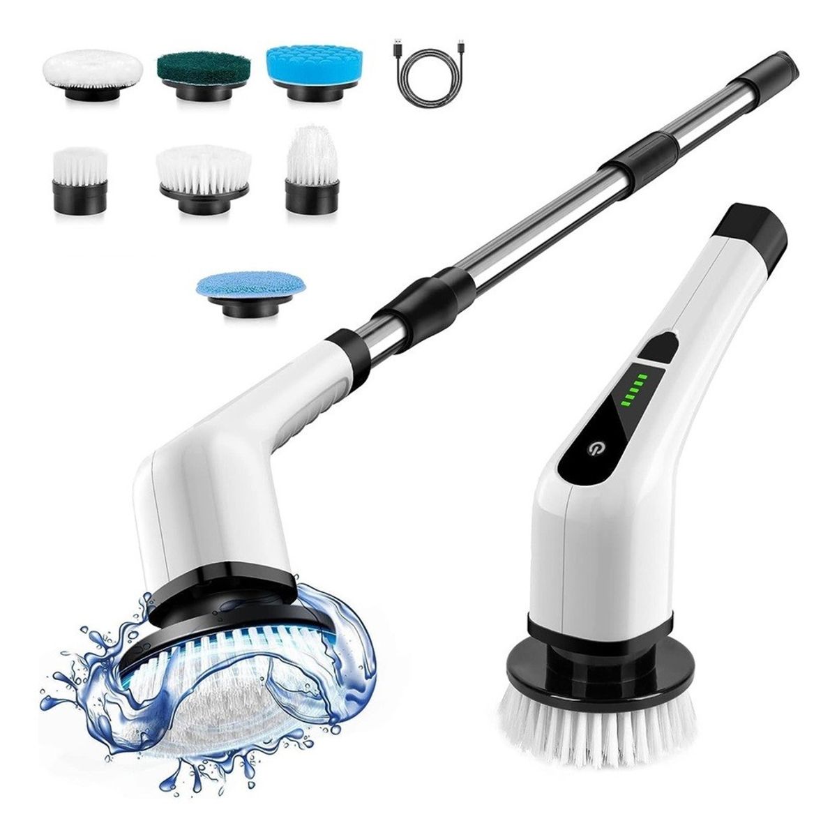 MUNDO MAGIA - Cepillo Limpieza Eléctrico Inalámbrico Multiuso Para Hogar