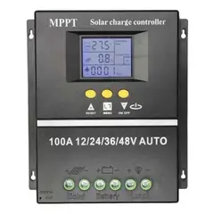 MUNDO MAGIA - Controlador Regulador Carga Solar 12/24/36/48 Vol Mppt 100 A