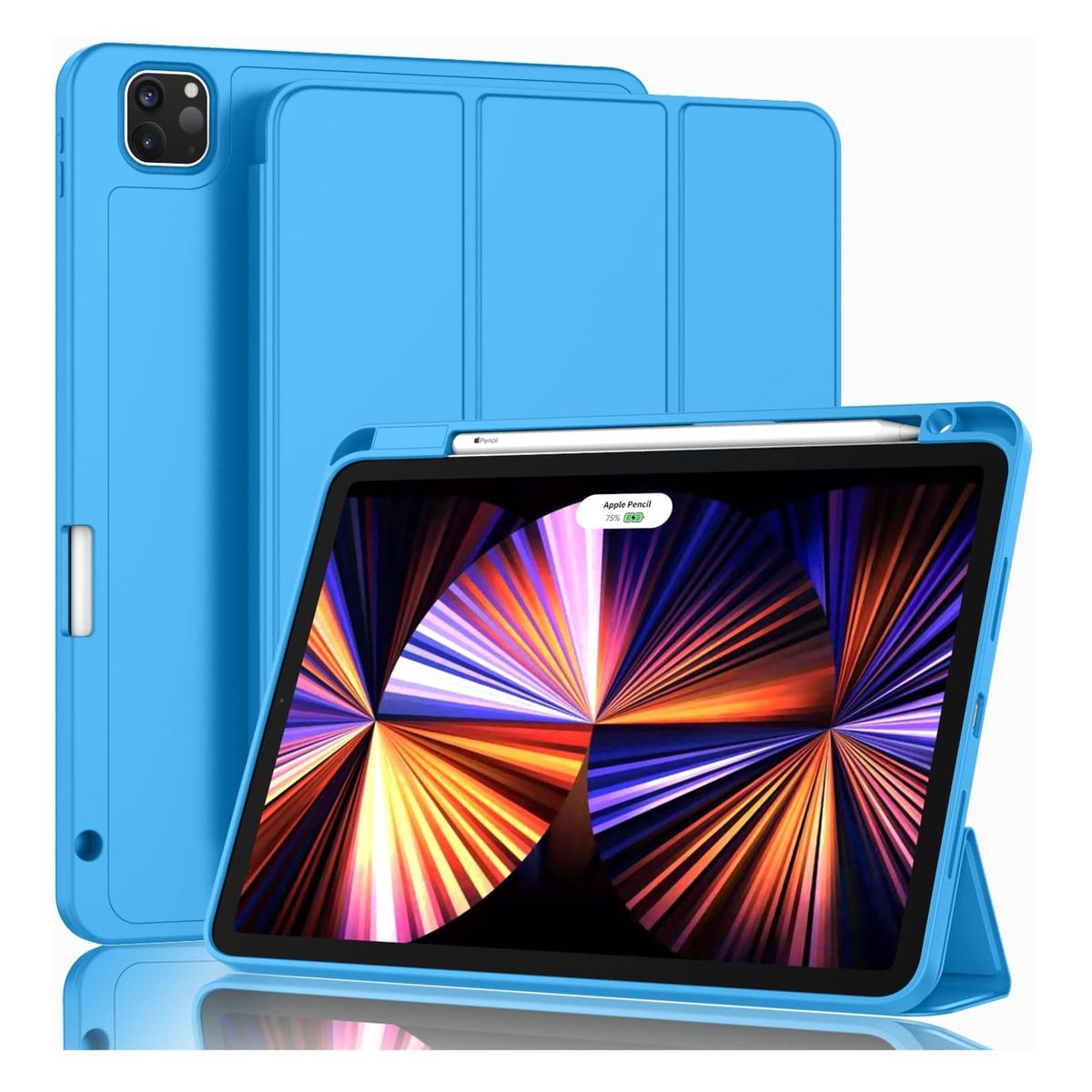 GENERICO - Carcasa delgada iPad PRO 11 2021 CELESTE textura suave revisa modelo