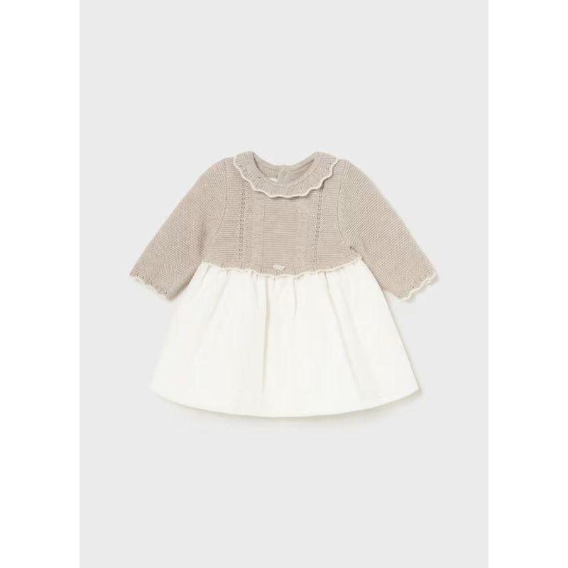 MAYORAL - Elegante y delicado Vestido combinado organza recién nacida