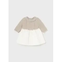 MAYORAL - Elegante y delicado Vestido combinado organza recién nacida