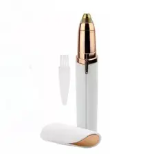 GENERICO - Depiladora Portátil Cejas 13cm Diseño Blanco Elegante.-