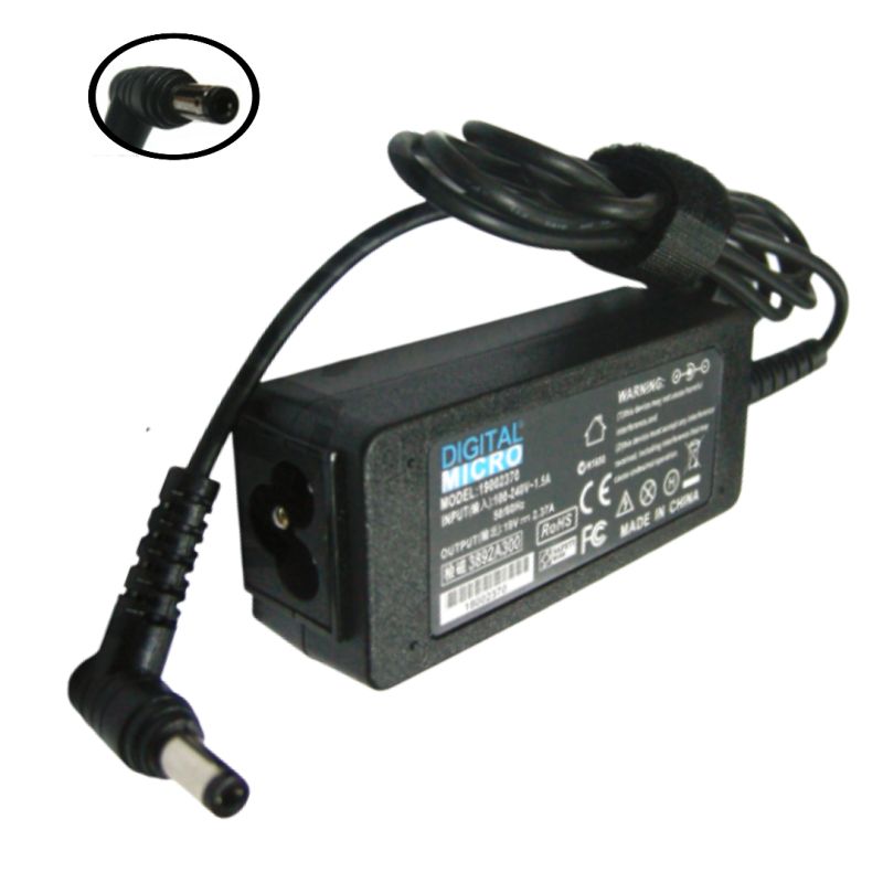TOSHIBA - CARGADOR TOSHIBA ALTERNATIVO 19V  237AMP 45W 55MM x 25MM