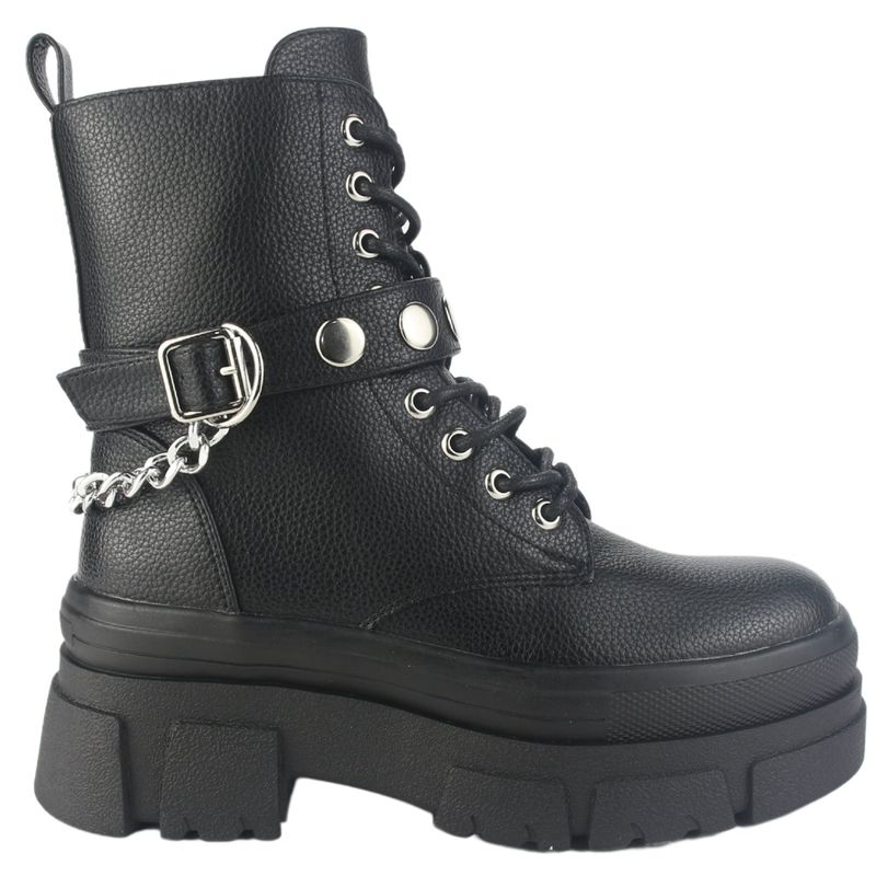 CHALADA - Botin Mujer Negro Casual Chalada Fley-3