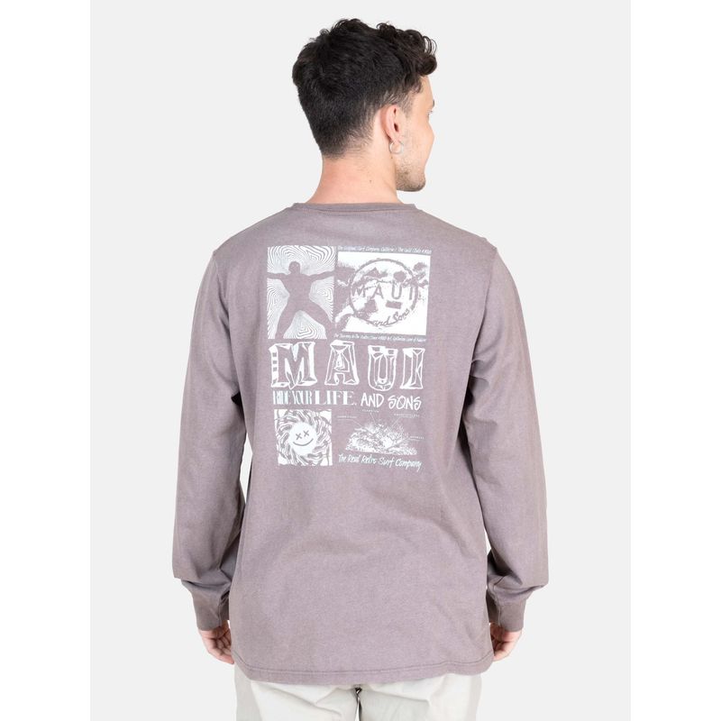 MAUI AND SONS - Polera ML Daze Café Hombre Maui And Sons - Café