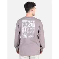 MAUI AND SONS - Polera ML Daze Café Hombre - Café