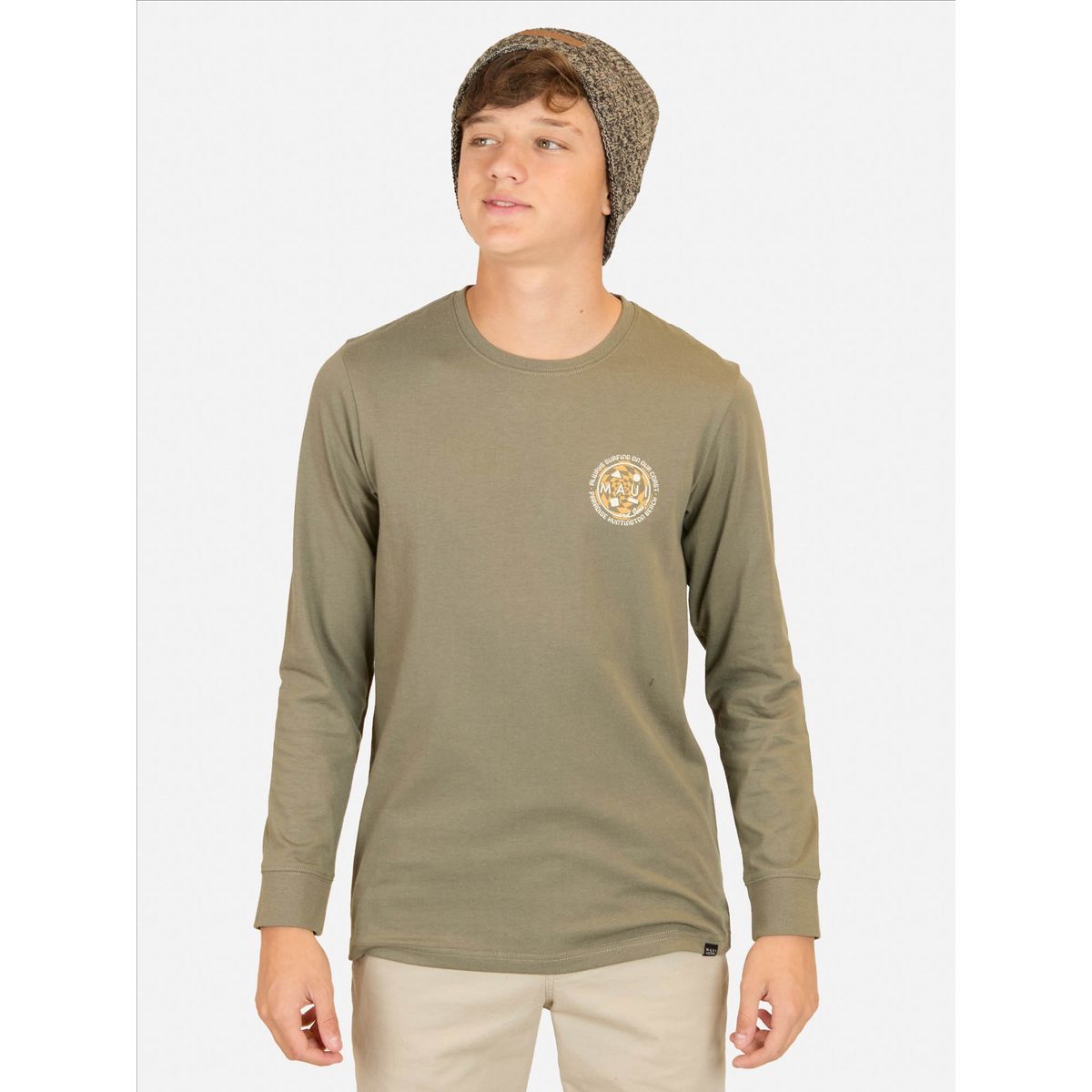 MAUI AND SONS - Polera ML Lava Shore Verde Infantil Maui And Sons