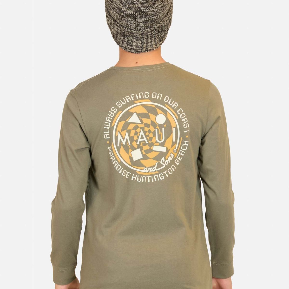 MAUI AND SONS - Polera ML Lava Shore Verde Infantil Maui And Sons